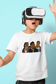 Offset Baskılı Beyaz Unisex Beyaz Çocuk Tişört - Tshirt
