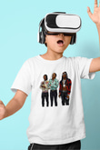 Offset Baskılı Beyaz Unisex Beyaz Çocuk Tişört - Tshirt