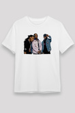 Offset Baskılı Unisex Beyaz Tişört - Tshirt