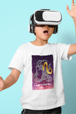 Oğlak Burcu Baskılı Beyaz Unisex Beyaz Çocuk Tişört - Tshirt