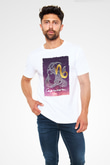 Oğlak Burcu Unisex Baskılı Beyaz Tişört - Tshirt
