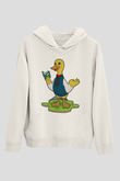 Öğretmen Beyaz Unisex Kapüşonlu Sweatshirt