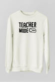 Öğretmen Beyaz Unisex Sweatshirt