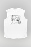 Öğretmenler Günü Baskılı Beyaz Unisex Kolsuz Tişört - Tshirt