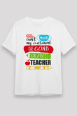 Öğretmenler Günü Baskılı Unisex Beyaz Tişört - Tshirt