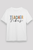 Öğretmenler Günü Baskılı Unisex Beyaz Tişört - Tshirt
