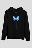 Öğretmenler Günü Baskılı Unisex Siyah Hoodie