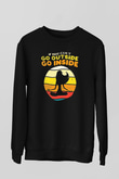 Om Baskılı Unisex Siyah Sweatshirt