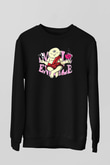 Om Baskılı Unisex Siyah Sweatshirt