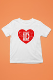 One Direction Baskılı Beyaz Unisex Çocuk Tişört