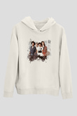 One Direction Beyaz Unisex Kapşonlu Sweatshirt