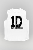 One Direction Beyaz Unisex Kolsuz Tişört