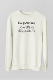 One Direction Beyaz Unisex Sweatshirt