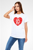 One Direction Beyaz Unisex Tişört T-Shirt - TişörtFabrikası