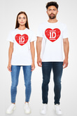 One Direction Beyaz Unisex Tişört T-Shirt - TişörtFabrikası