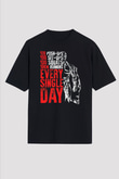 One Punch Man Siyah Unisex Oversize Tişört T-Shirt