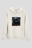 Onyx Baskılı Unisex Beyaz Kapüşonlu Sweatshirt