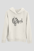 Opeth Beyaz Unisex Kapşonlu Sweatshirt