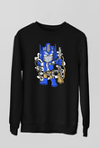 Optimus Cowboy Baskılı Siyah Unisex Tshirt