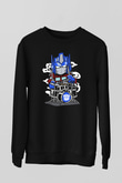 Optimus Drummer Baskılı Siyah Unisex Tshirt