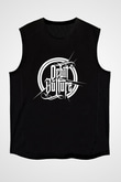 Orbit Culture Baskılı Unisex Siyah Kolsuz Tişört - Tshirt
