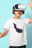 Orienteering Baskılı Unisex Beyaz Çocuk Tişört - Tshirt