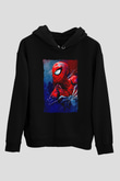 ÖrümcekSiyah  Unisex Hoodie