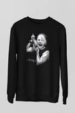 Otep Baskılı Unisex Siyah Sweatshirt