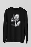 Otep Baskılı Unisex Siyah Sweatshirt