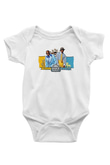 OutKast Baskılı Beyaz Unisex Bebek Body - Zıbın