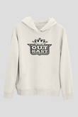 OutKast Baskılı Beyaz Unisex Kapüşonlu Sweatshirt