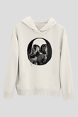 OutKast Baskılı Beyaz Unisex Kapüşonlu Sweatshirt