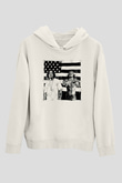 OutKast Baskılı Beyaz Unisex Kapüşonlu Sweatshirt
