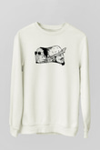 OutKast Baskılı Beyaz Unisex Sweatshirt