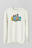 OutKast Baskılı Beyaz Unisex Sweatshirt