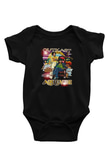 OutKast Baskılı Unisex Siyah Bebek Body - Zıbın