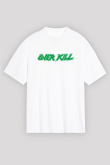Overkill Beyaz Unisex Oversize Tişört T-Shirt