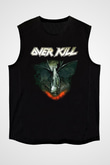 Overkill Siyah Unisex Kolsuz Tişört