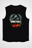 Overkill Siyah Unisex Kolsuz Tişört