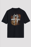 Overkill Siyah Unisex Oversize Tişört T-Shirt