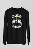 Overkill Siyah Unisex Sweatshirt