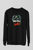 Overkill Siyah Unisex Sweatshirt