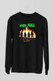 Overkill Siyah Unisex Sweatshirt