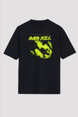 Overkill Siyah Unisex Tişört T-Shirt - TişörtFabrikası