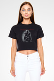 Ozzy Osbourne Siyah Crop Top Tişört