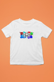 Paintball Baskılı Unisex Beyaz Çocuk Tişört - Tshirt