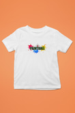 Paintball Baskılı Unisex Beyaz Çocuk Tişört - Tshirt