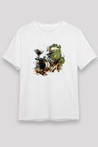 Paintball Baskılı Unisex Beyaz Tişört - Tshirt