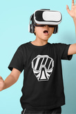 Paintball Baskılı Unisex Siyah Çocuk Tİşörtü - Tshirt