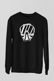 Paintball Baskılı Unisex Siyah Sweatshirt